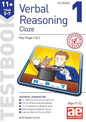 11+ Verbal Reasoning Year 5-7 Cloze Testbook 1