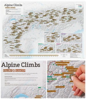 Alpine Climbs Scratch Print
