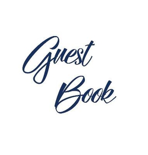 Navy Blue Guest Book, Weddings, Anniversary, Party's, Special Occasions, Memories, Christening, Baptism, Visitors Book, Guests Comments, Vacation Home Guest Book, Beach House Guest Book, Comments Book, Funeral, Wake and Visitor Book (Hardback)