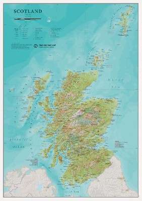 Scotland Leisure Wall Map