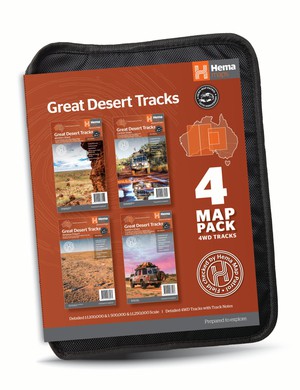 Australië Great Desert Tracks (4 kaarten)
