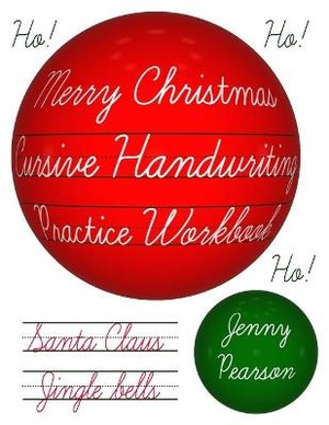 Merry Christmas Cursive Handwriting Practice Workbook