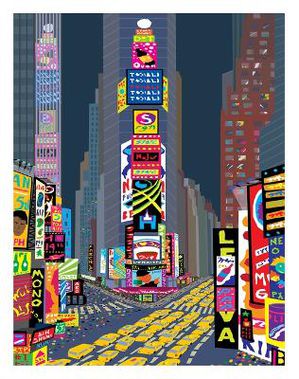 New York City's Times Square Art Print 11 X 14