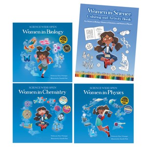Women in Science Hardcover Book Set with Coloring and Activity Book