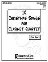 10 Christmas Songs for Clarinet Quartet