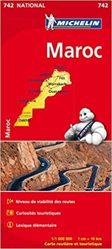 Michelin 742 wegenkaart Marokko 1:1000.000