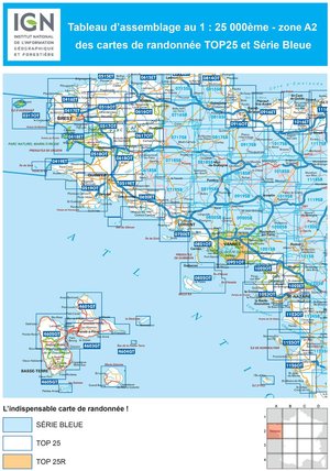 IGN 0820SB Baud - Languidic 1:25.000 Série Bleue Topografische Wandelkaart