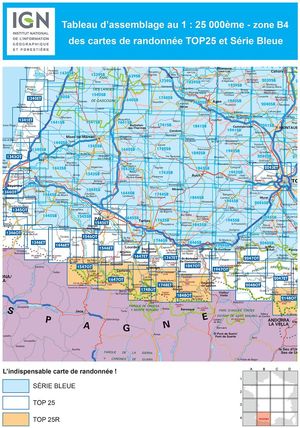 IGN 1743SB Plaisance - Montesquiou 1:25.000 Série Bleue Topografische Wandelkaart
