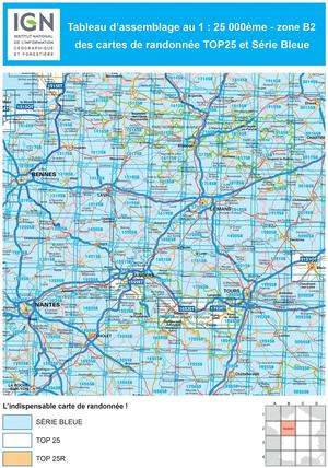 IGN 1623ET Saumur - Bourgueil 1:25.000 TOP25 Topografische Wandelkaart
