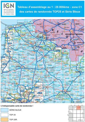 IGN 2413OT  Dammartin-en-Goële - Le Bourget 1:25.000 TOP25 Topografische Wandelkaart