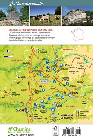 Haut-Quercy à pied 20 rando Lot - Occitanie
