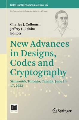 New Advances in Designs, Codes and Cryptography