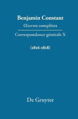 Correspondance générale 1816–1818