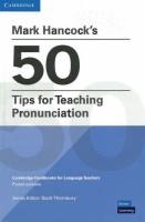 Mark Hancock's 50 Tips for Teaching Pronunciation