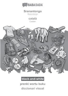 BABADADA black-and-white, Sranantongo - català, prenki wortu buku - diccionari visual