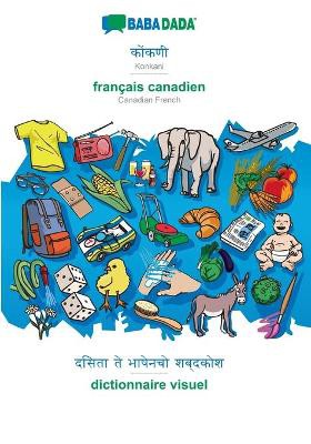 BABADADA, Konkani (in devanagari script) - français canadien, visual dictionary (in devanagari script) - dictionnaire visuel