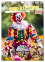 KI Clowns Mit Leichtigkeit das Leben genießen (Wandkalender 2025 DIN A4 hoch), CALVENDO Monatskalender