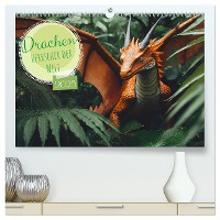 Drachen - Herrscher der Welt (hochwertiger Premium Wandkalender 2025 DIN A2 quer), Kunstdruck in Hochglanz