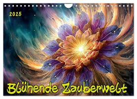 Blühende Zauberwelt (Wandkalender 2025 DIN A4 quer), CALVENDO Monatskalender