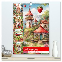 Erdbeeriges - Reise ins Land der Erdbeeren (hochwertiger Premium Wandkalender 2025 DIN A2 hoch), Kunstdruck in Hochglanz
