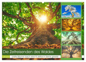 Die Zeitreisenden des Waldes (Wandkalender 2025 DIN A2 quer), CALVENDO Monatskalender