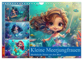 Kleine Meerjungfrauen (Wandkalender 2025 DIN A4 quer), CALVENDO Monatskalender