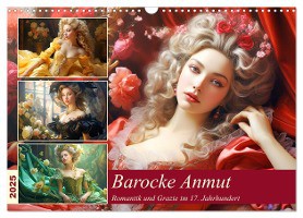Barocke Anmut. Romantik und Grazie im 17. Jahrhundert (Wandkalender 2025 DIN A3 quer), CALVENDO Monatskalender