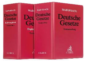 Deutsche Gesetze (mit Fortsetzungsnotierung). Inkl. 196. Ergänzungslieferung und Ergänzungsband inkl. 77. Ergänzungslieferung