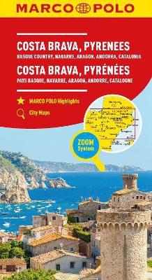MARCO POLO Regionalkarte Costa Brava, Pyrenäen 1:300.000