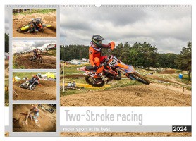 Two-Stroke racing (Wandkalender 2024 DIN A2 quer), CALVENDO Monatskalender