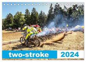 two stroke (Tischkalender 2024 DIN A5 quer), CALVENDO Monatskalender