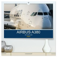 Airbus A380 Superjumbo 2024 (hochwertiger Premium Wandkalender 2024 DIN A2 quer), Kunstdruck in Hochglanz