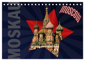 Moskau - Moscow (Tischkalender 2024 DIN A5 quer), CALVENDO Monatskalender