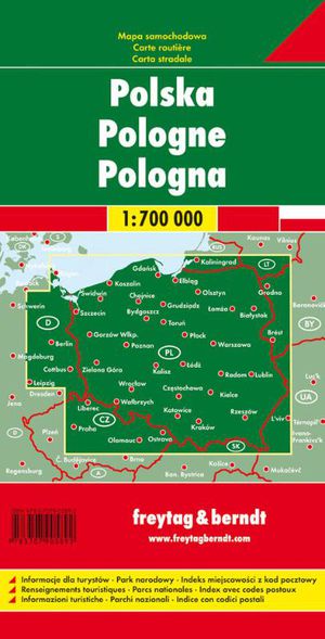 Poland Road Map 1:700 000