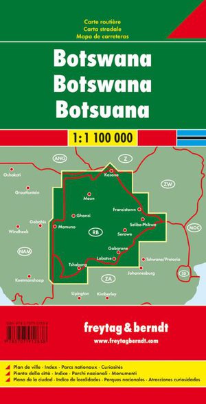 Botswana Road Map 1:1 100 000