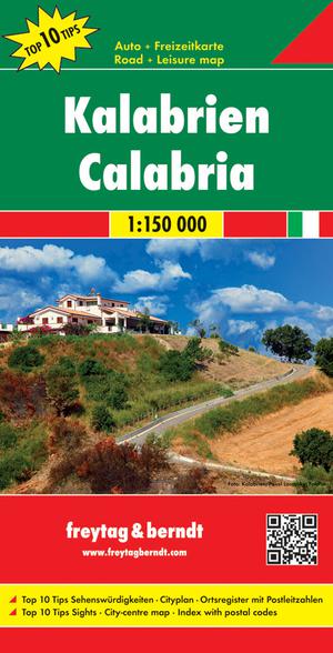 Calabria Road Map 1:150 000