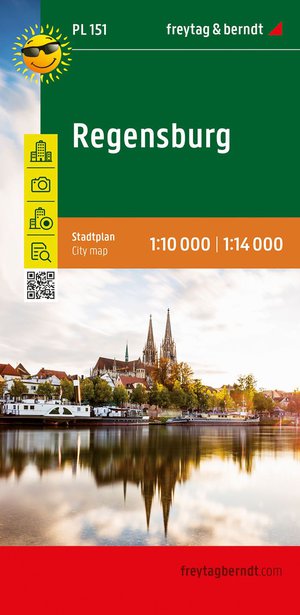 f&b City Map PL 151, Regensburg 1:10.000 / 1:14.000