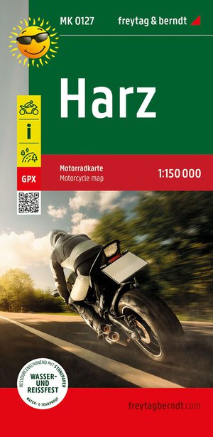 Harz Motorcycle map 1:150,000