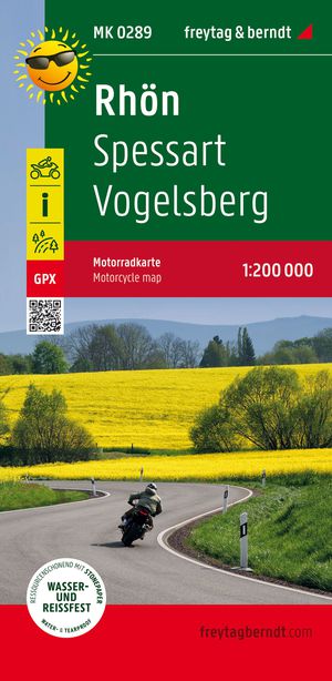 Rhoen - Spessart - Vogelsberg, motorcycle map 1:200,000, freytag & berndt