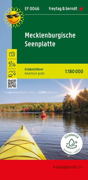 Mecklenburg Lake District, adventure guide 1:180,000, freytag & berndt, EF 0046