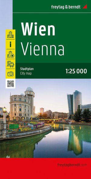 Vienna, city map 1:25,000, freytag & berndt