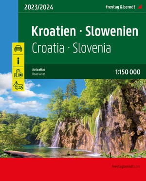 Kroatië - Slovenië atlas spiraal
