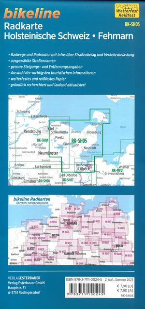 Holsteinische Schweiz / Fehmann cycling map