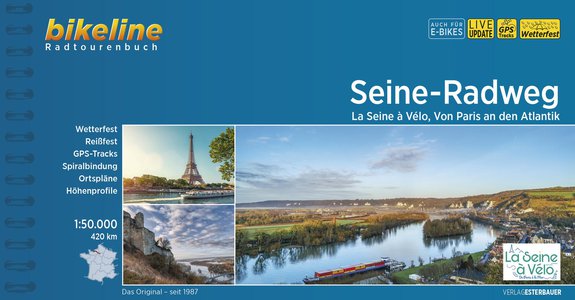 Seine - Radweg La Seine à Vélo, Von Paris and en Atlantik