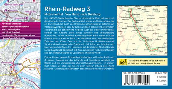 Rhein Radweg 3 Mittelrheintal von Mainz nach Duisburg