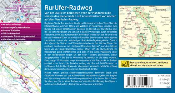 RurUfer Radweg Quelle Hohen Venn zur Mündung i. Maas GPS