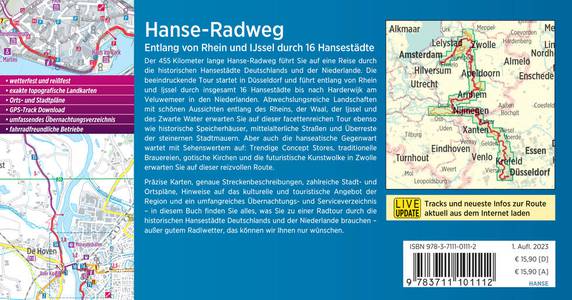 Hanse-Radweg Entlang von Rhein und IJssel durch 16 Hansestädte