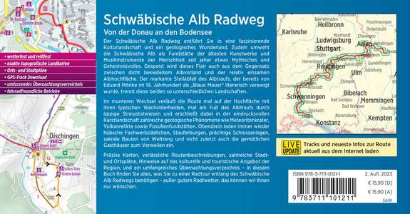 Schwäbische Alb Radwege Radtourenbuch