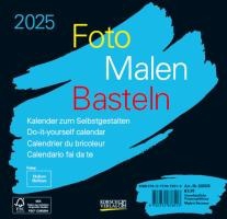 Foto-Malen-Basteln Bastelkalender schwarz quer 2025