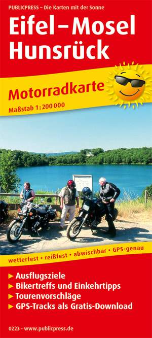 Eifel - Moselle - Hunsruck, motorcycle map 1:200,000
